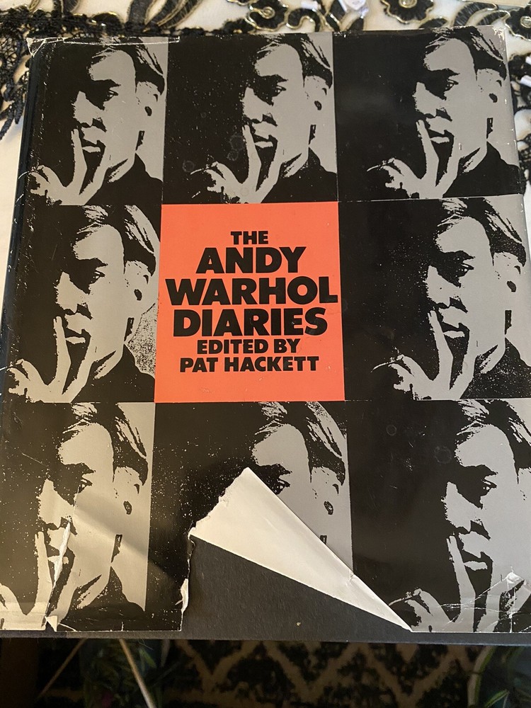 The Andy Warhol Diaries by Pat Hackett Hardcover 1989 1st Edition 1st Printing