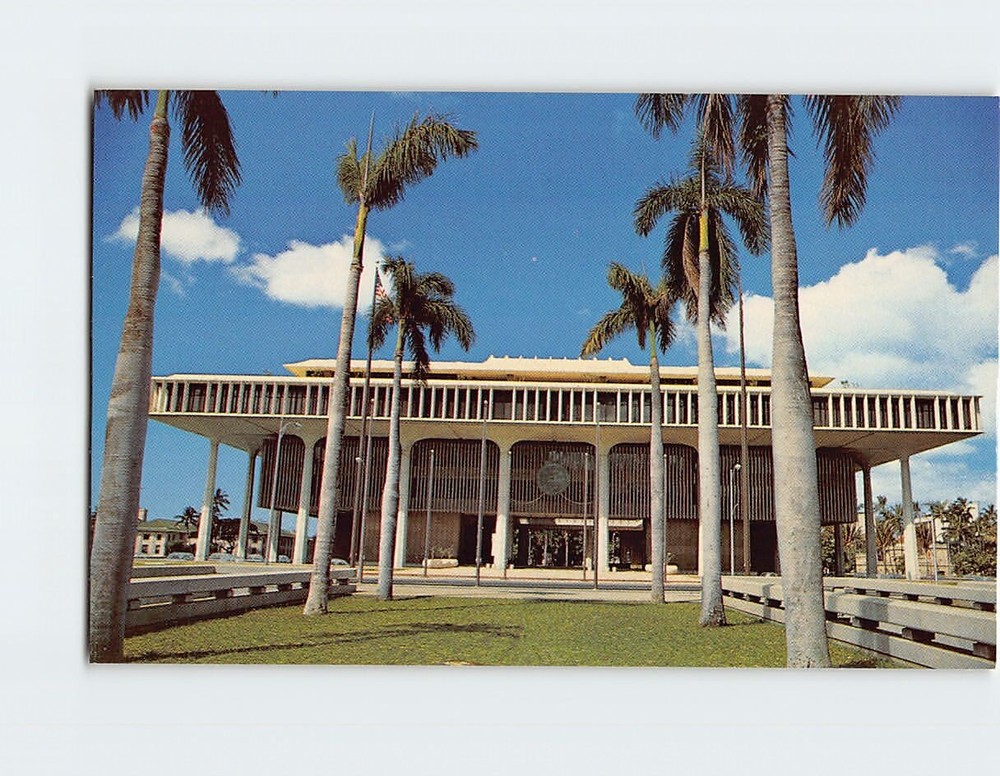Postcard Hawaii State Capitol Building Honolulu HI USA North America