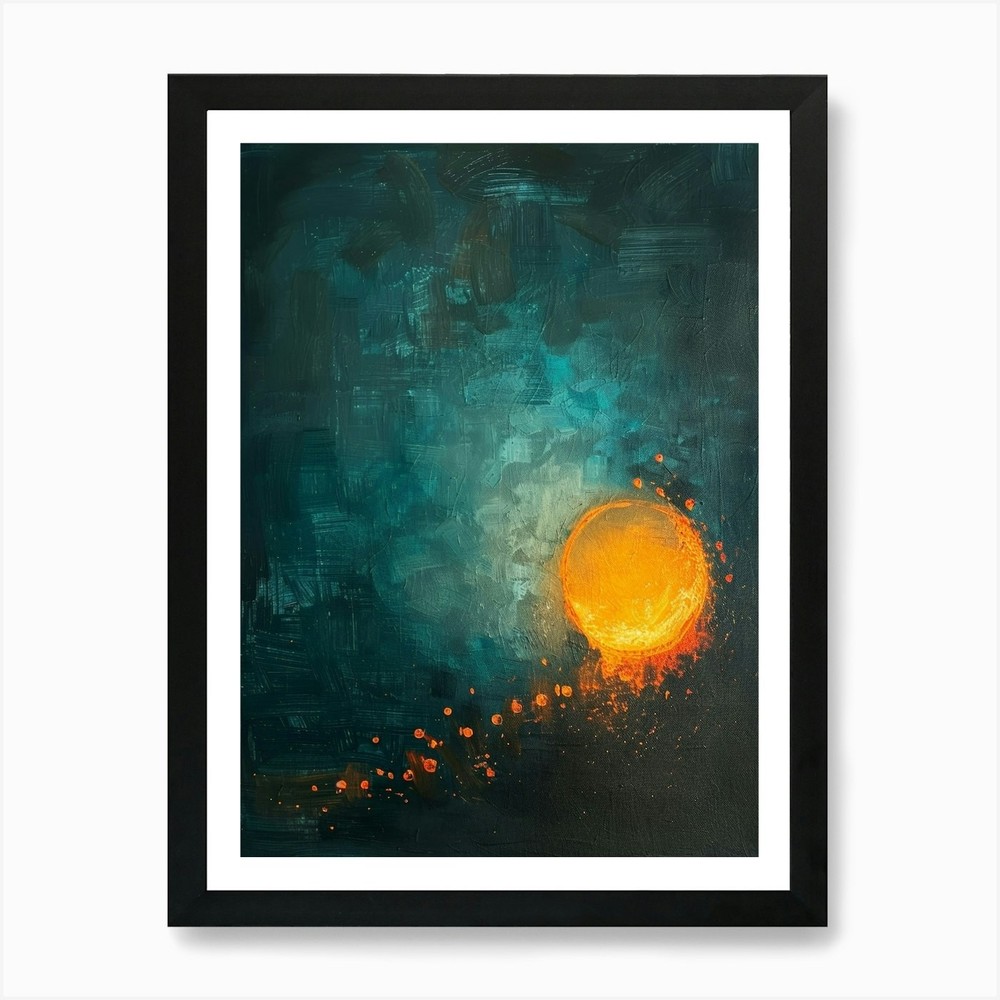 'Solar Eclipse' 2 Art Print Framed Wall Art Poster Canvas Print Picture