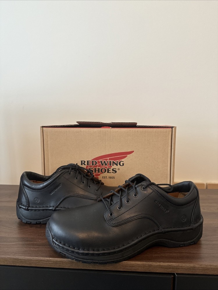 Red Wing 6703 Black Aluminum Toe Work Boots size 9