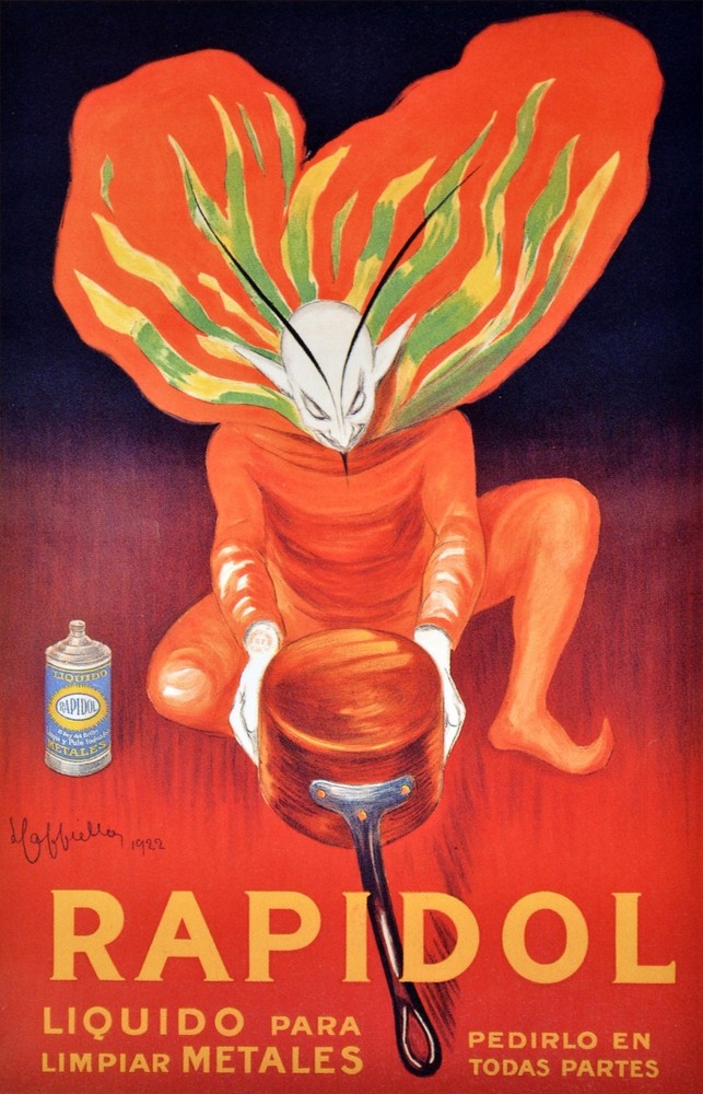 Rapidol liquido para limpiar Decorative Ad Poster. Home Graphic Art Design. 4096