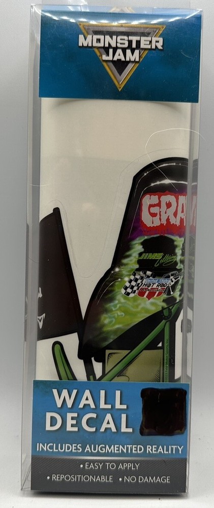 Monster Jam  Wall Decal 20”x 10” Easy To Apply Repositionable No Damage