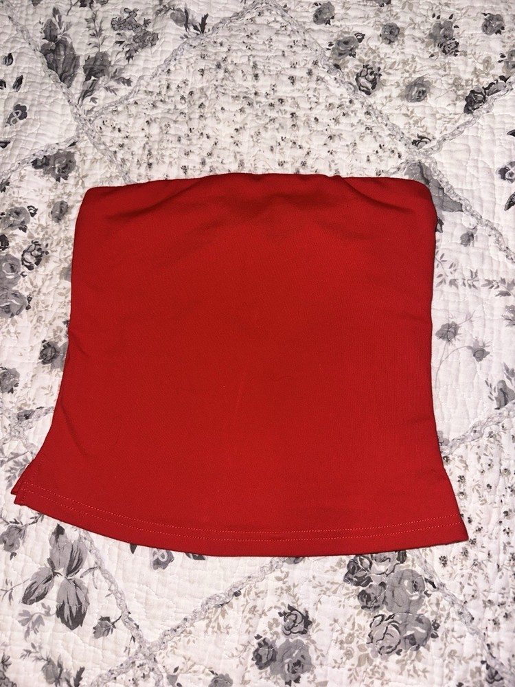 Princess Polly Red Strapless Tube Top  Women's US 0/XS