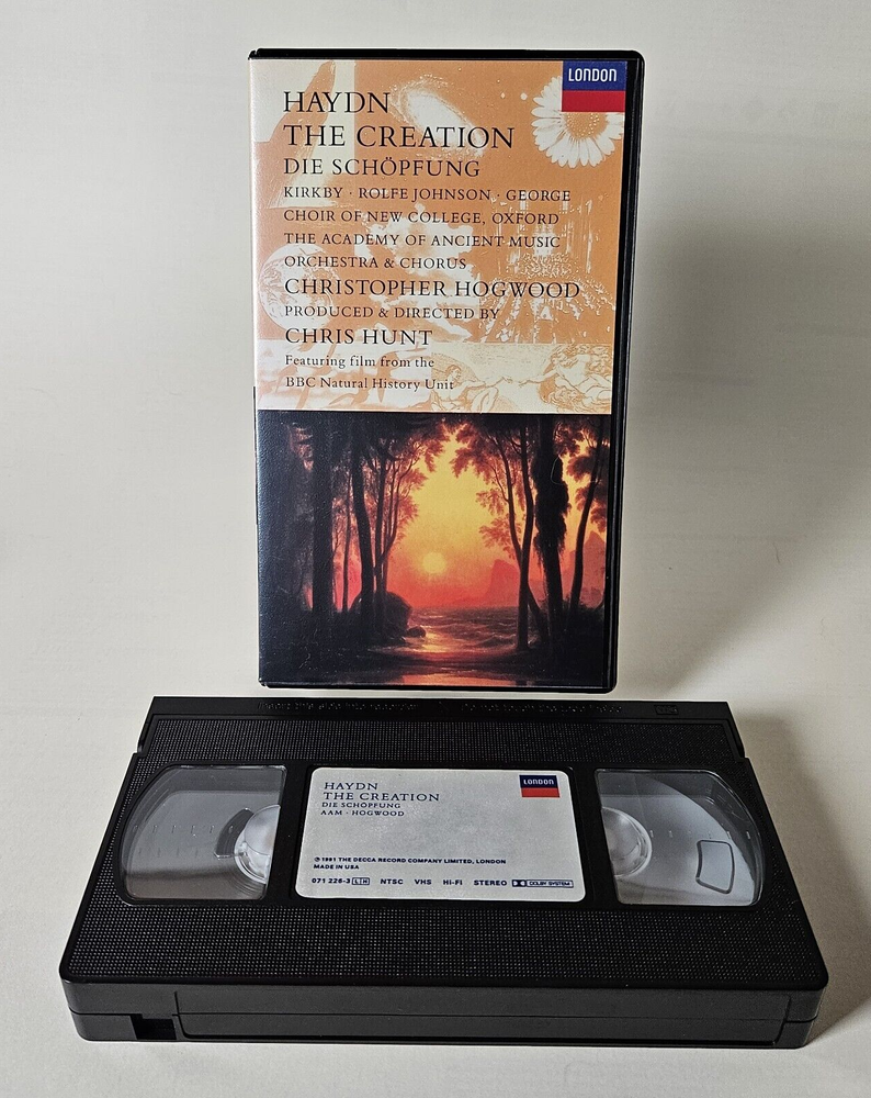Haydn: The Creation (VHS) The Academy Of Ancient Music - Hogwood - Decca BBC 4-image