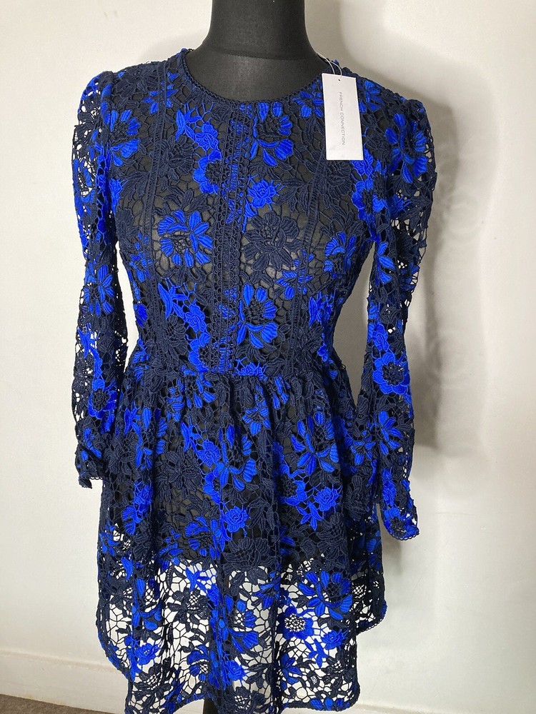 BRAND NEW French connection dress 12 Musea Lace Floral dress for summer RRP £165
