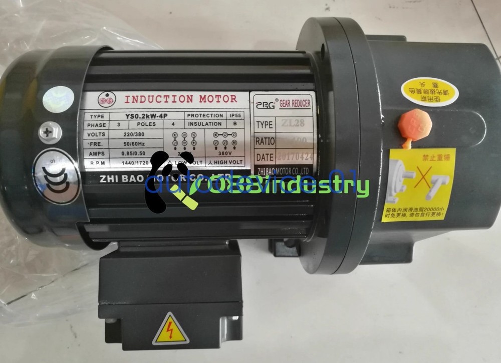 1PCS New For ZF22 YS0.2KW-4P 1:60 Vertical three-phase asynchronous motor 380V