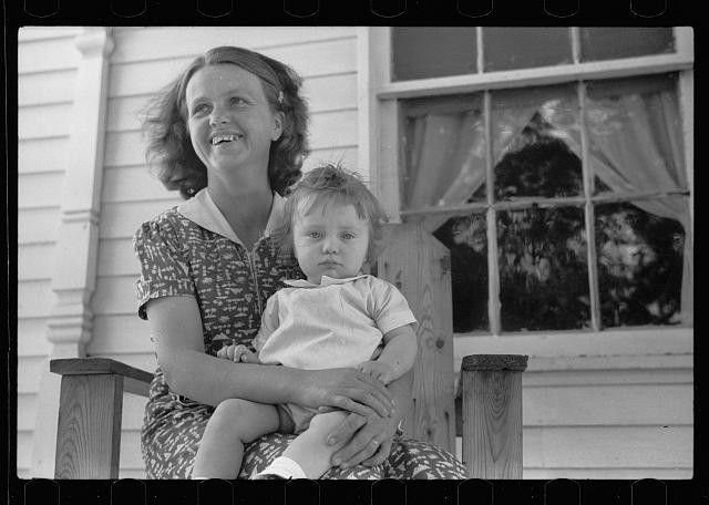 Crawford County Illinois 1940 FSA Tenant Borrower Wife Child Portrait