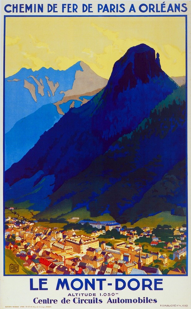 Decor Poster. Fine Graphic Home Art Design. Chemins de Fer Le Mont Dore. 2698