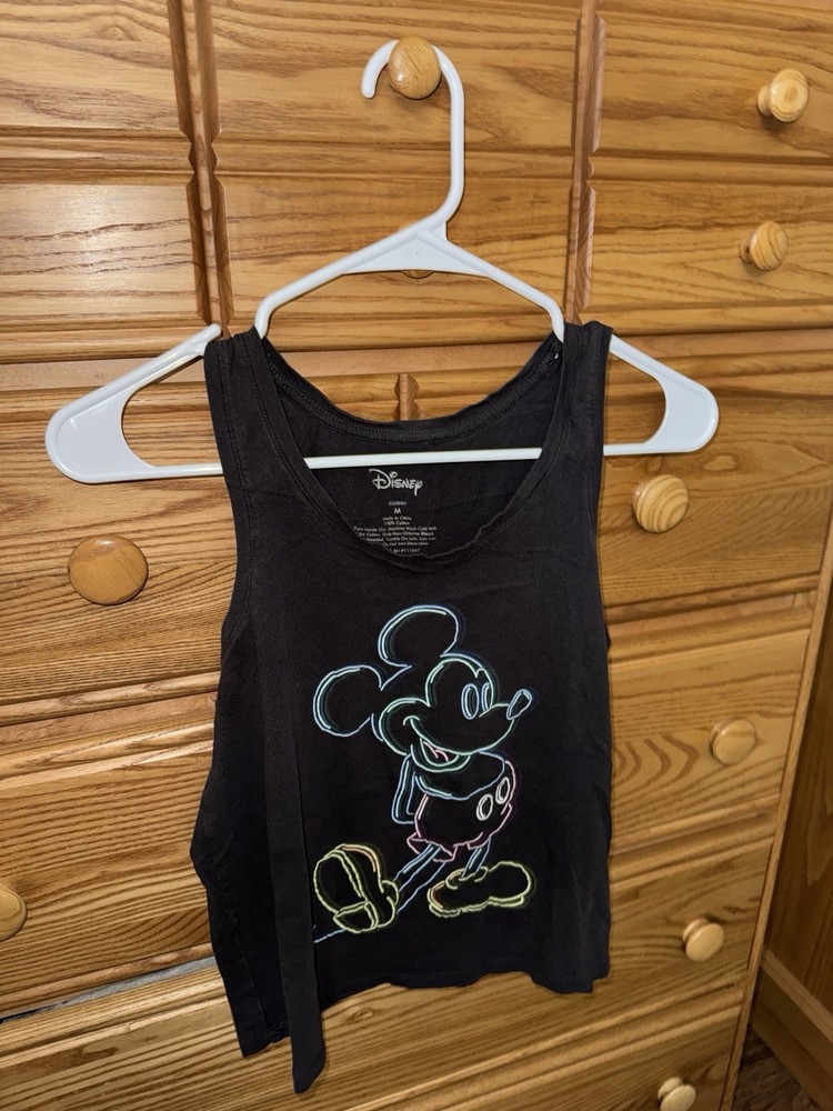Black Mickey Mouse Women’s Small Tank Top
