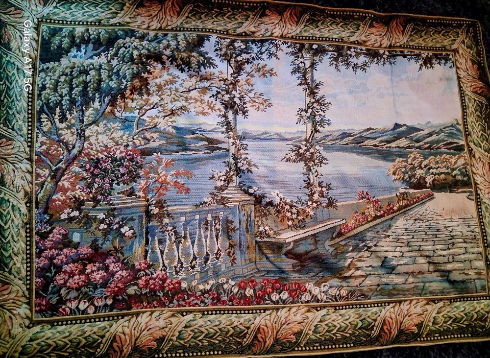 Vintage French Stunning Tapestry Pictorial Tapestry Home Decor Tapestry 3x4 ft