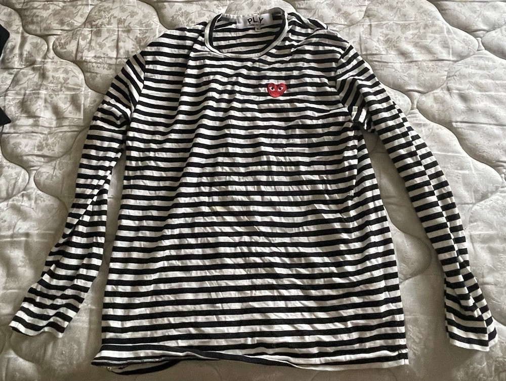 Comme des Garçons PLAY striped long-sleeve T-shirt XL