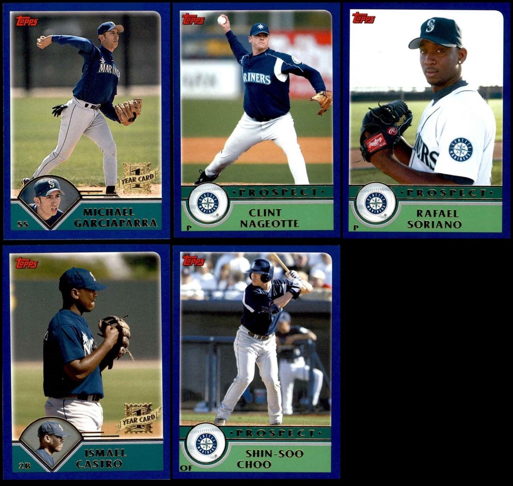 2003 Topps Traded Mariners Almost Complete Team Set 8 - NM/MT 6821069