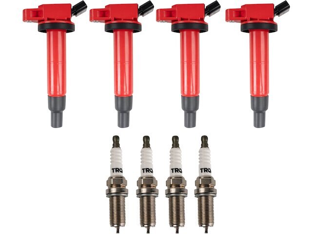 TRQ Ignition Coil and Spark Plug Kit fits Toyota Matrix 2013 2.4L 4 Cyl 86PRXN