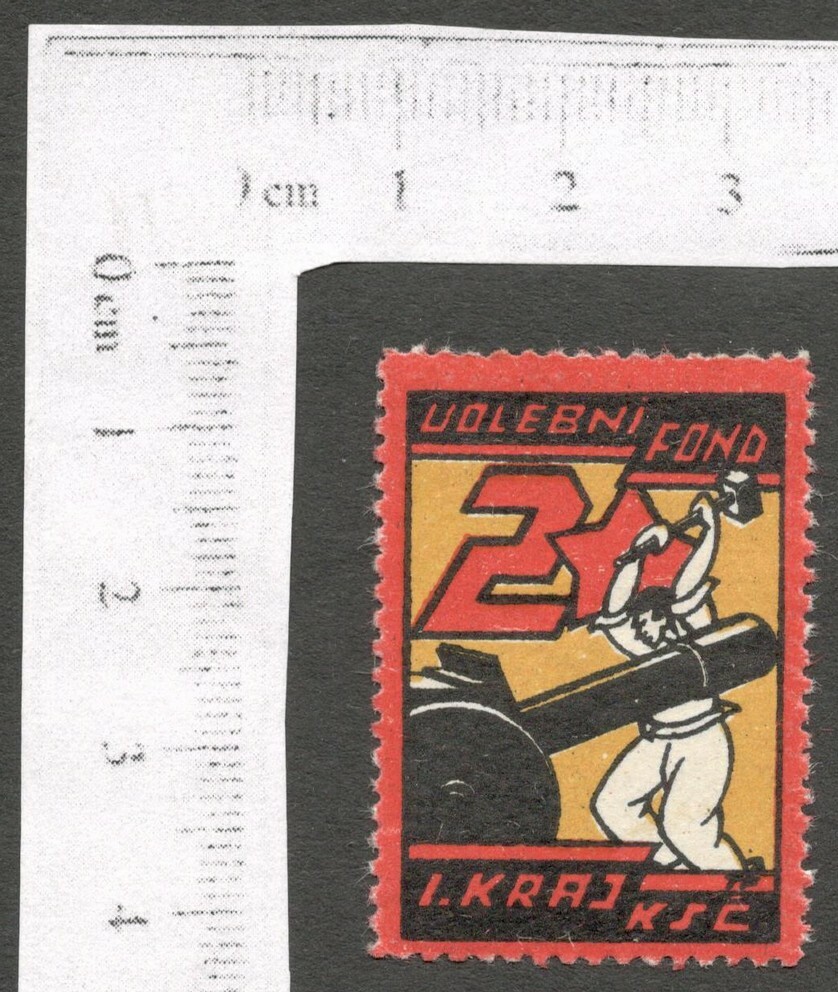 AOP Croatia vintage poster/ cinderella stamp MNH