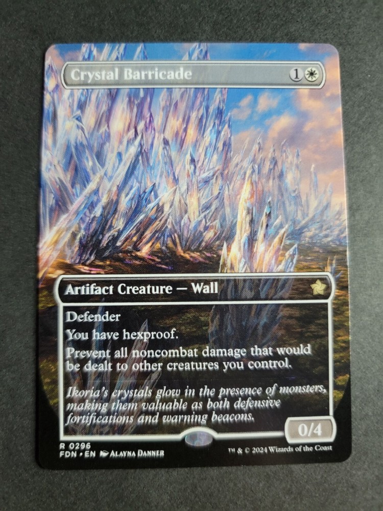 Crystal Barricade (Borderless) Rare MTG Foundations