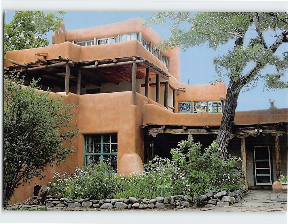 Postcard Mabel Dodge Luhan House Taos New Mexico USA