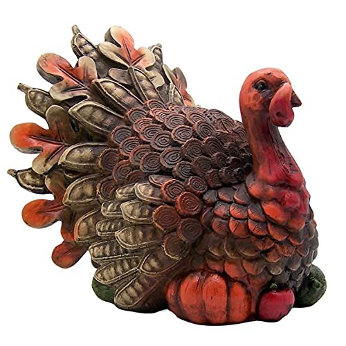 Resin Harvest Turkey Table Figurine