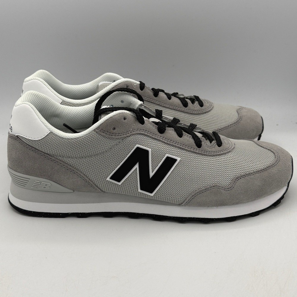 New Balance 515 Sneakers Mens 11 Grey Black Classics Low Suede Shoes ML515AGG