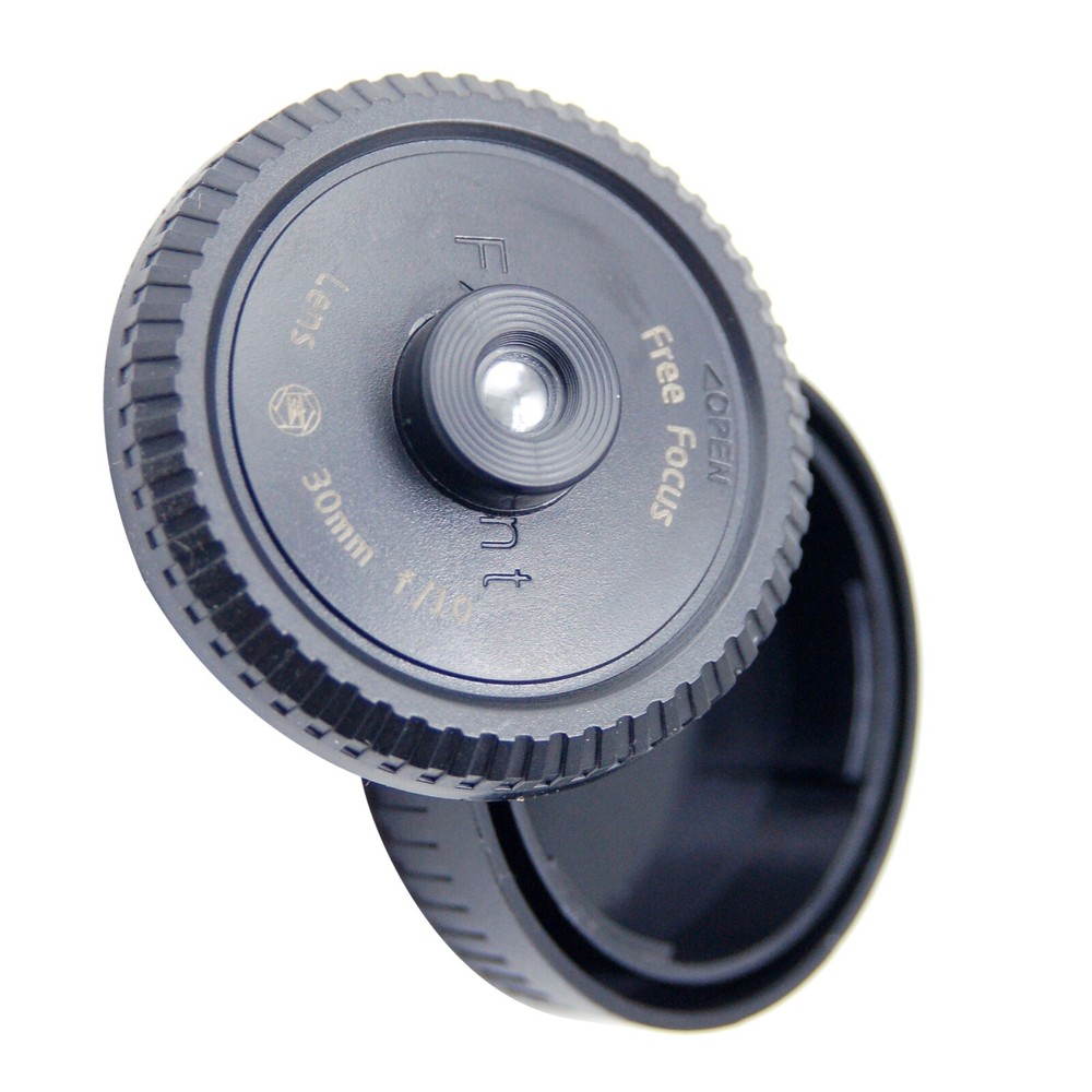 Body Cap 30mm F10 Pancake Lens Wide Angle Thin Focus Free For Fujifilm FX Mount