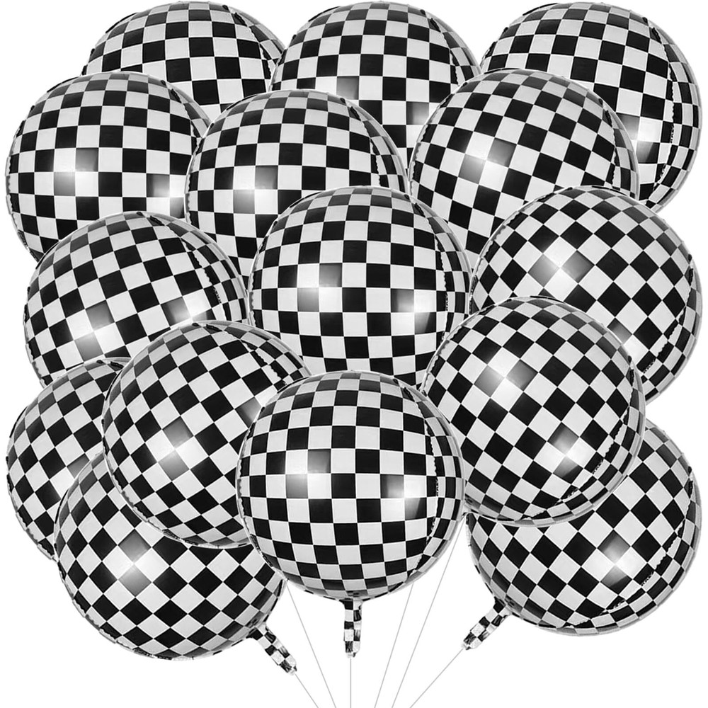 HaiMay 15 Pieces Large Balloons 22 Inches 360 Degree Round Balloons Metallic ...
