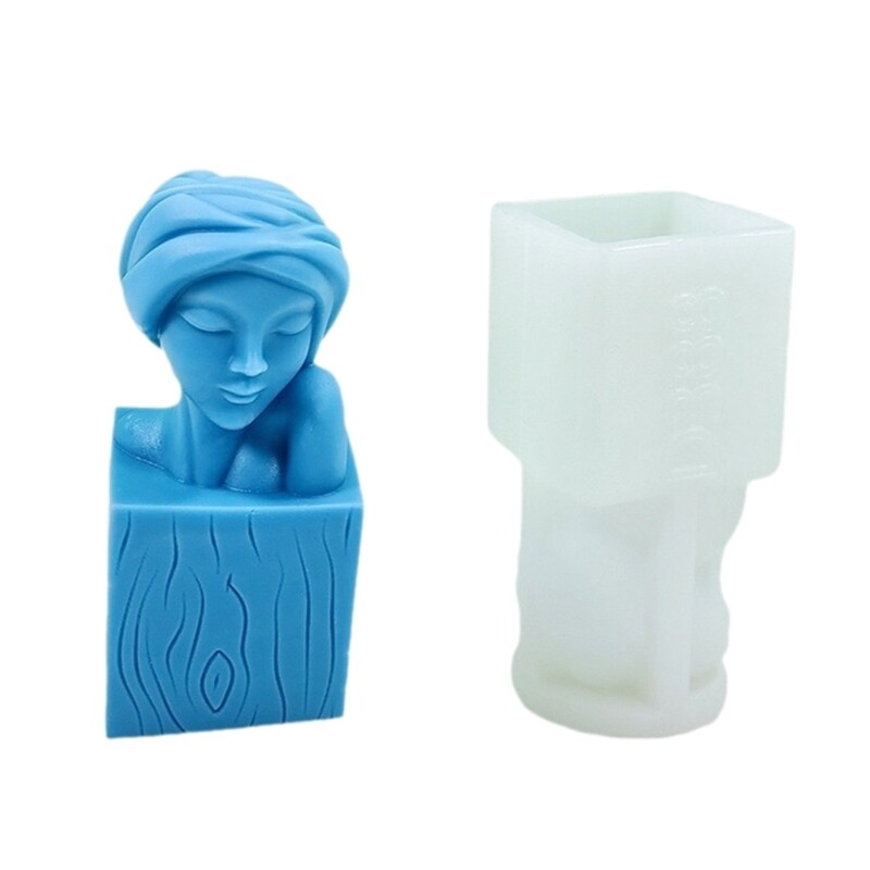 Portrait Silicone Mold for Creative Project Unique Women Head Ornament Mold