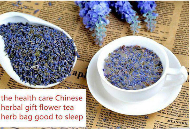 50g Lavender Dried Flower Tea - Chinese Herbal Tea for Sleep Aid & Health Care