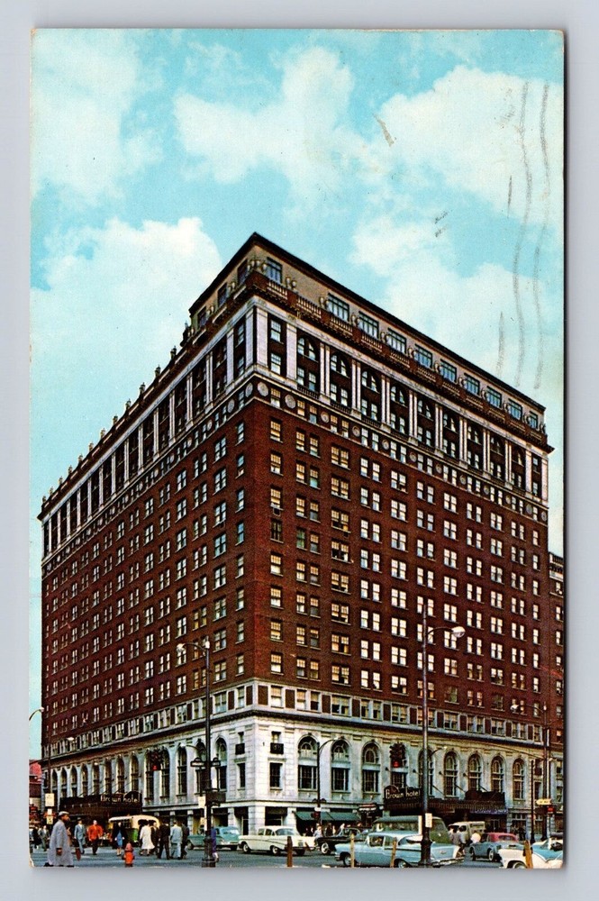 Louisville KY-Kentucky, Brown Hotel, Vintage Postcard