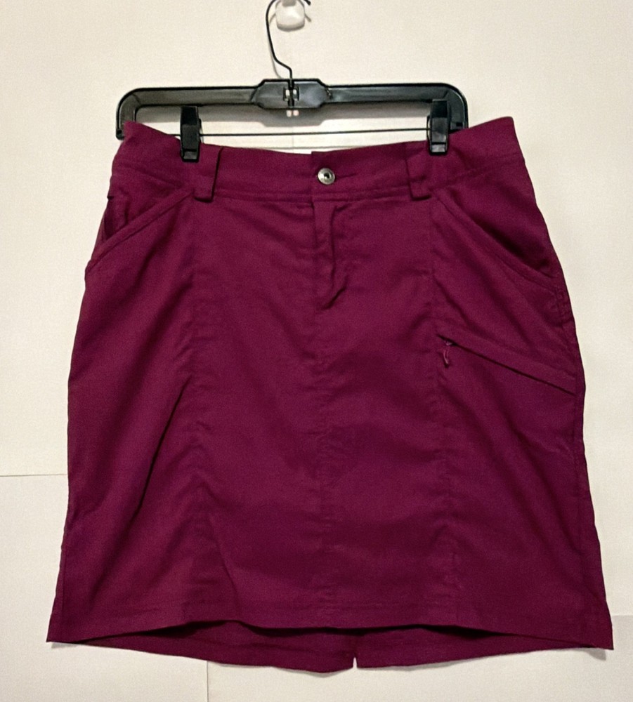 Duluth Trading Women's Size 10 Purple Nylon Dry On The Fly Skort Skirt Outdoor