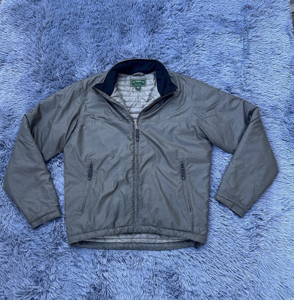 Men’s C. C. Filson Green Puffer Jacket Small