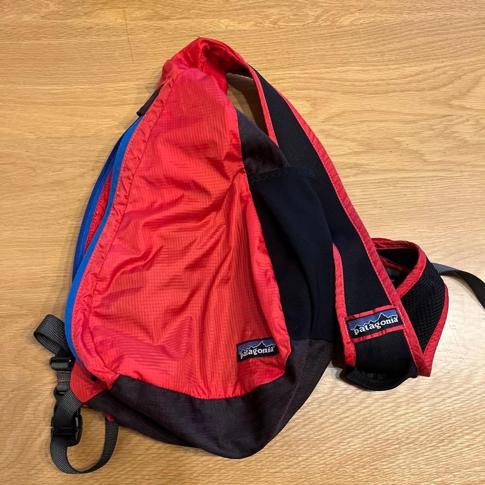 Patagonia Sling Bag Red/Black Nylon Durable Crossbody Backpack