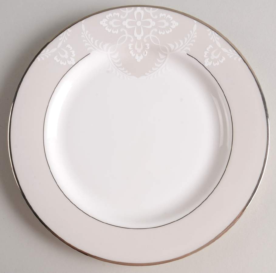 Lenox Organdy Bread and Butter Plate White Elegant Dinnerware 9387077