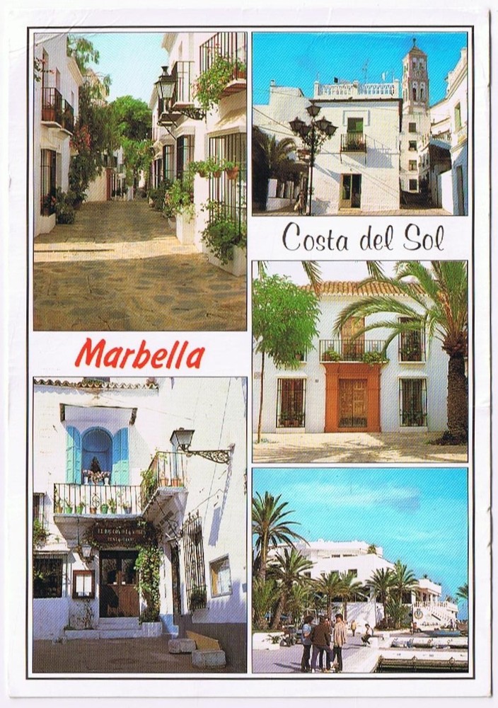 Postcard Marbella Costa Del Sol Spain Multi View