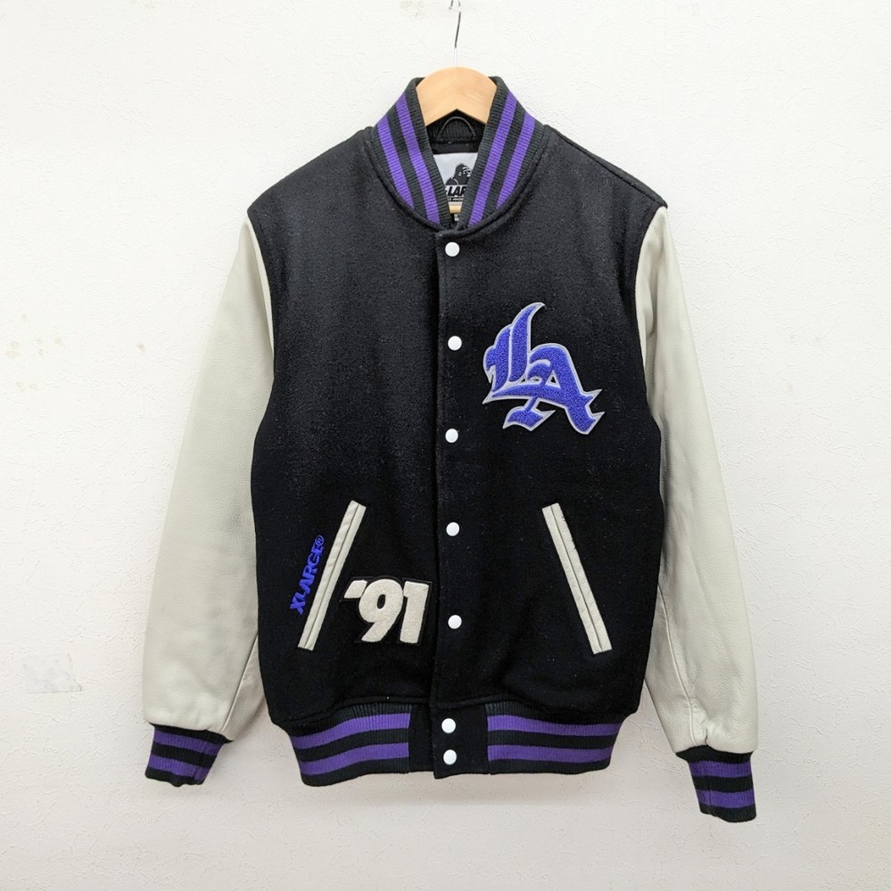 Xlarge Staff Jacket in Black Leather with Pile Logo Size M 0183512