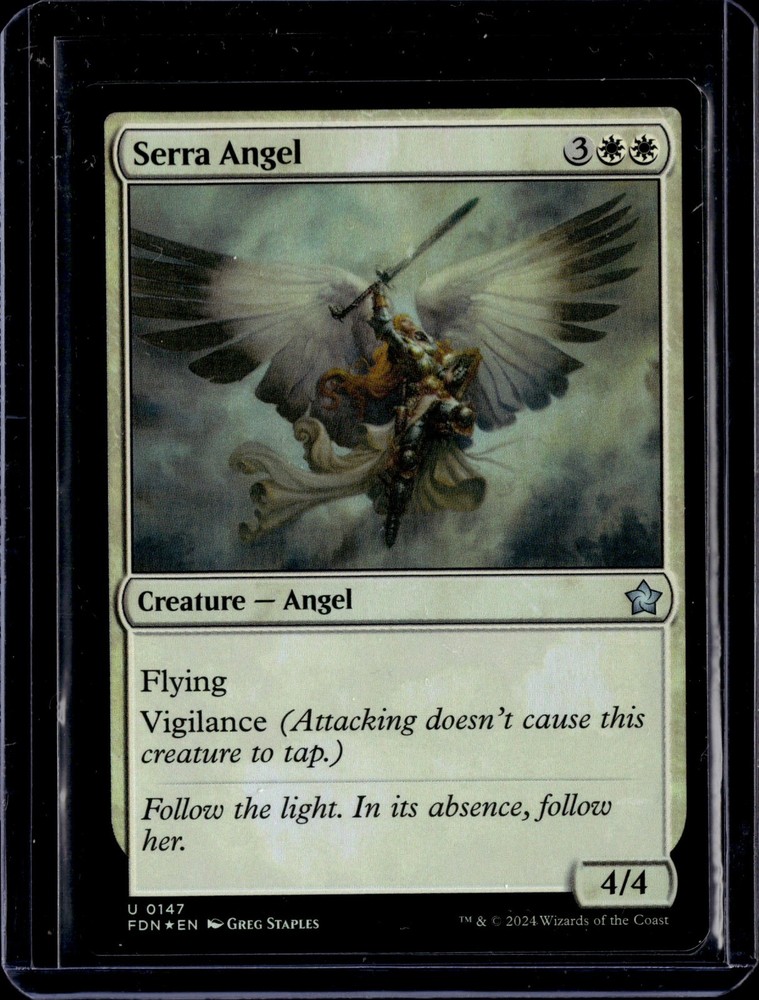 Serra Angel - 147 - Foil - FDN - NM - MTG Magic the Gathering