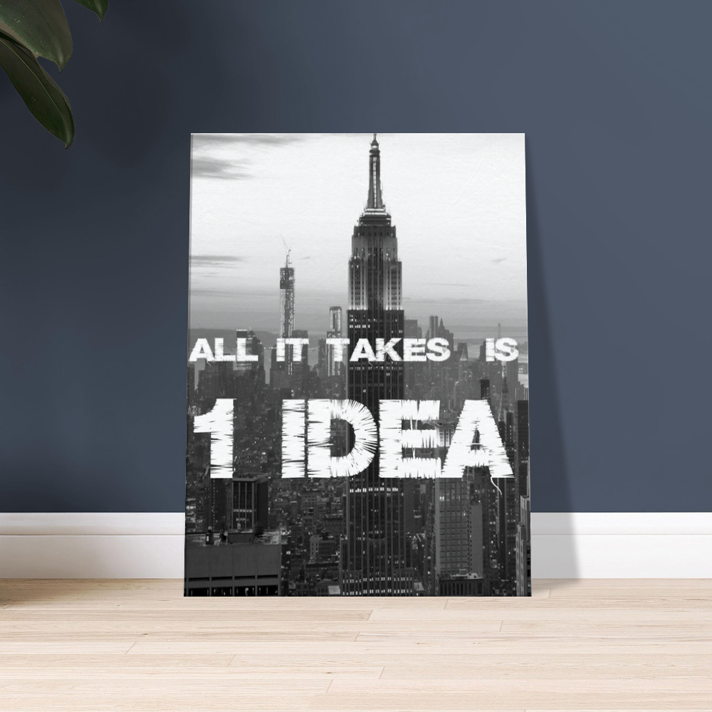 Inspirational Canvas Art - Motivational wall decor with dark atmosphere