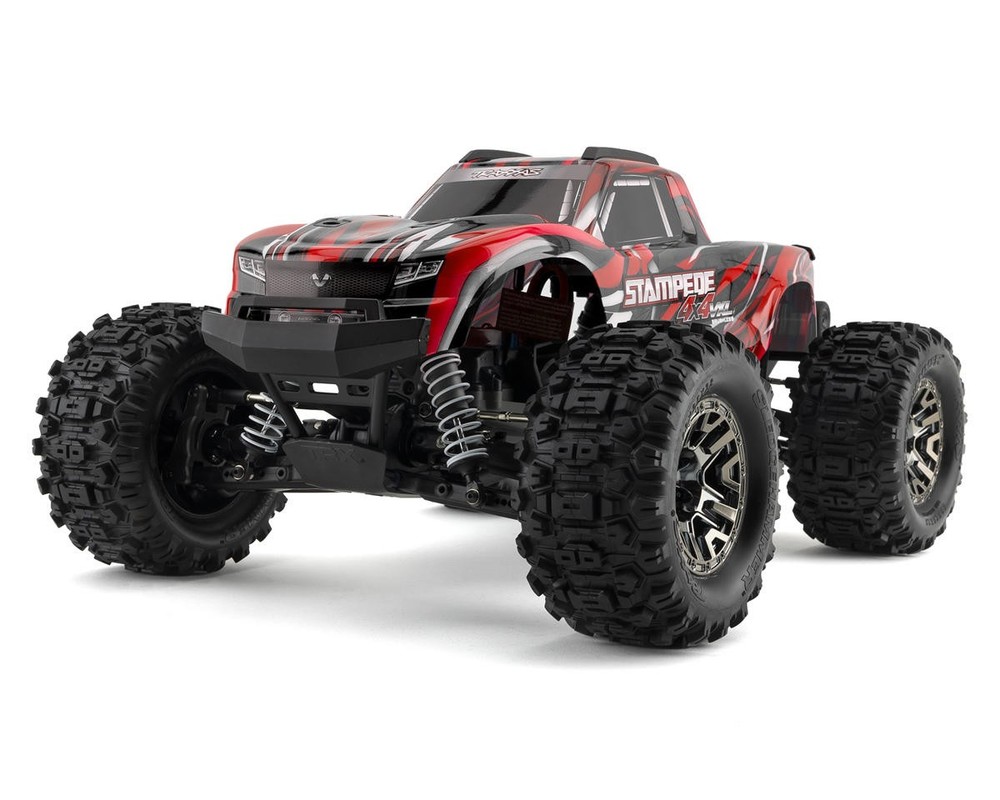 Traxxas Stampede 4x4 VXL Brushless RTR 1/10 4WD Monster Truck (Red)w/TQi 2.4GHz Radio & TSM