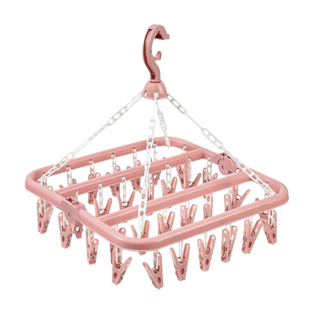 Underwear Drying Rack Swivel Hangers for Clothes With Clips Clothes Drying