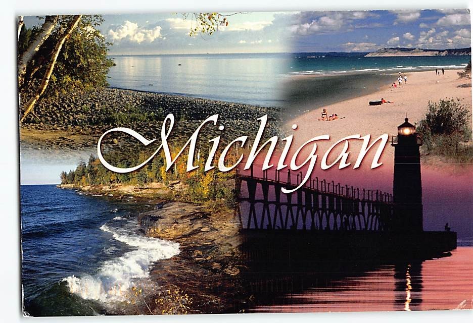 Postcard Scenes & Views Michigan USA