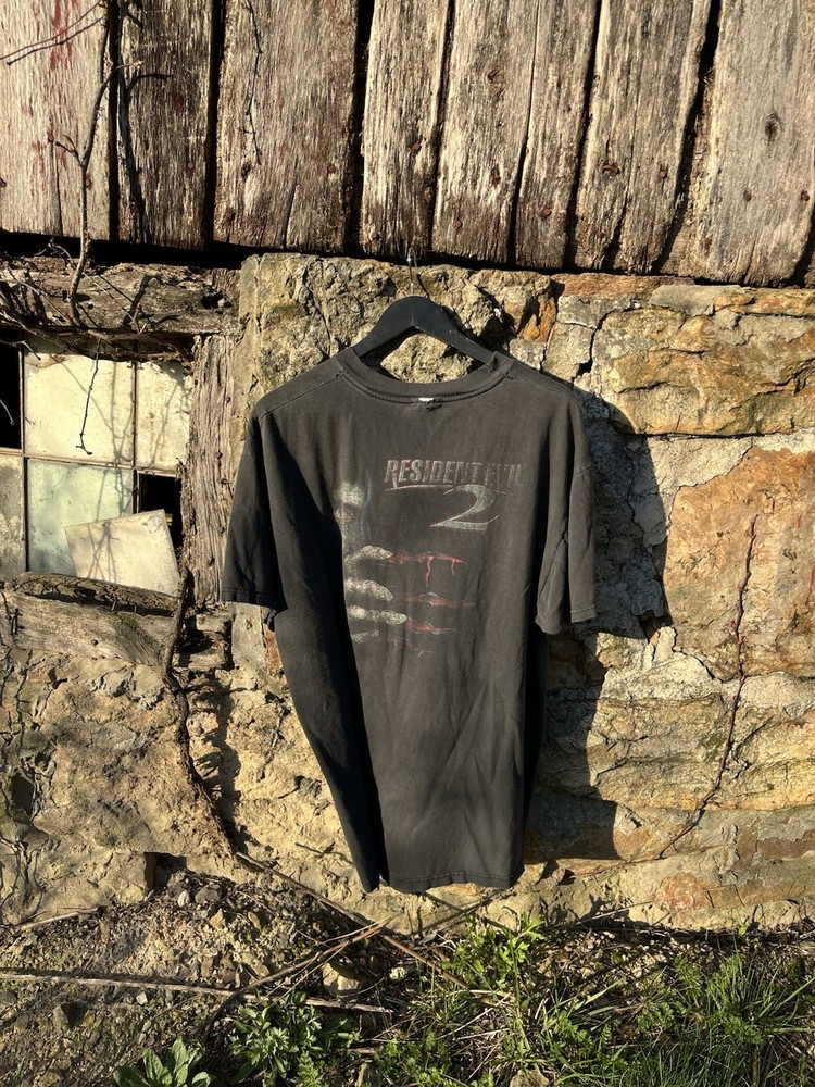 Resident Evil 2 T Shirt XL Men’s Vintage 1998 PS1 Video Game Horror Capcom Hanes