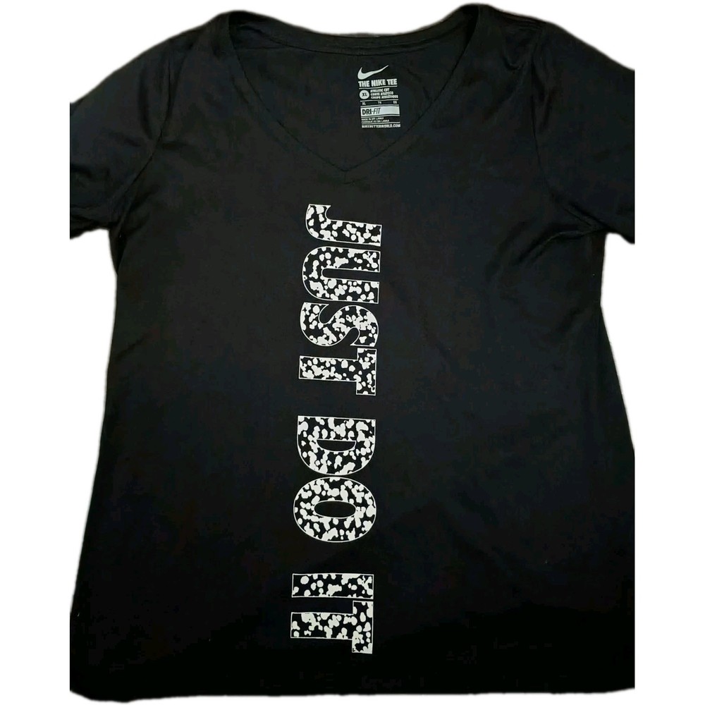 Women's Nike Dri Fit V Neck Just Do It Size Xl