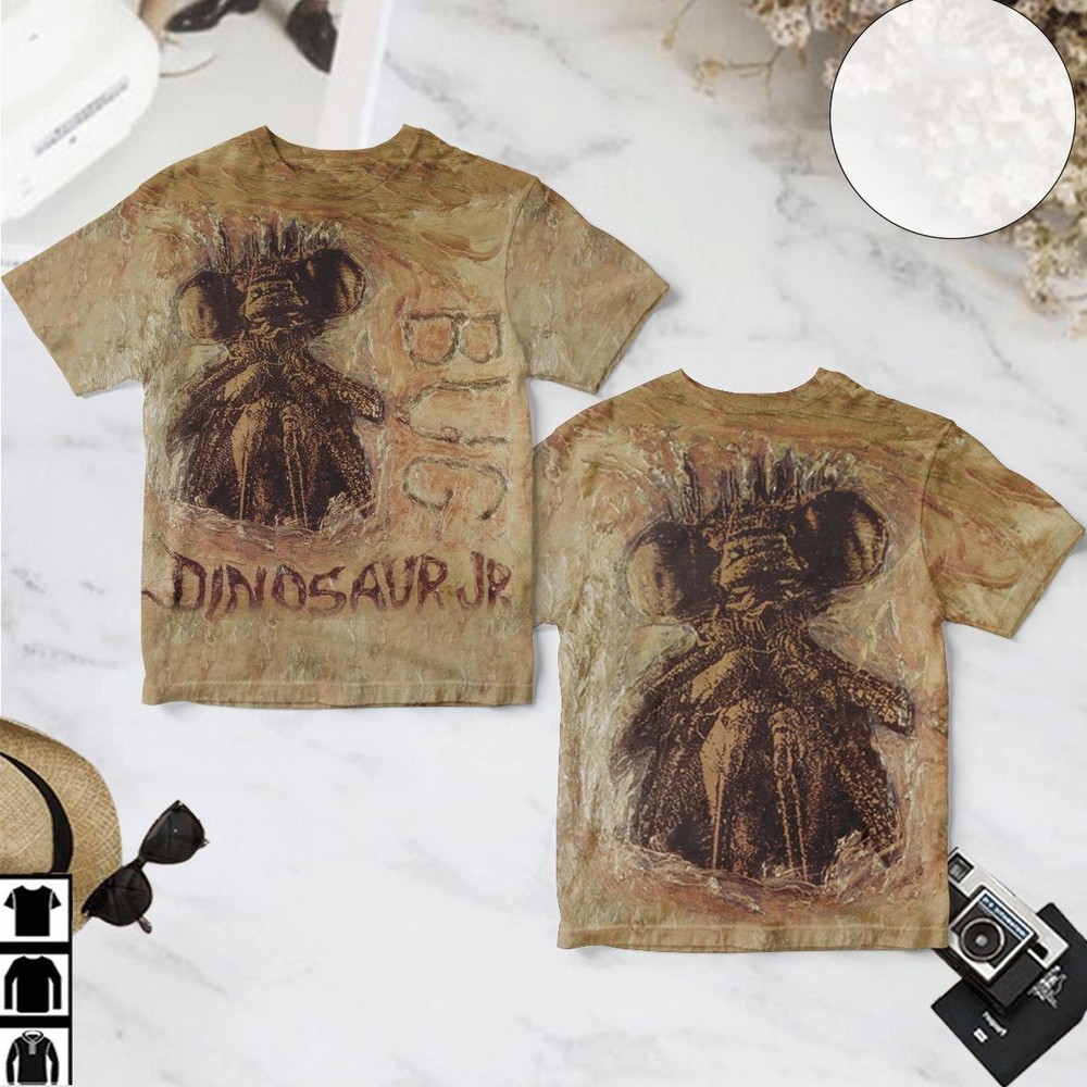 Dinosaur Jr Bug Album Cover 3D T-Shirt Polyester New BO2009