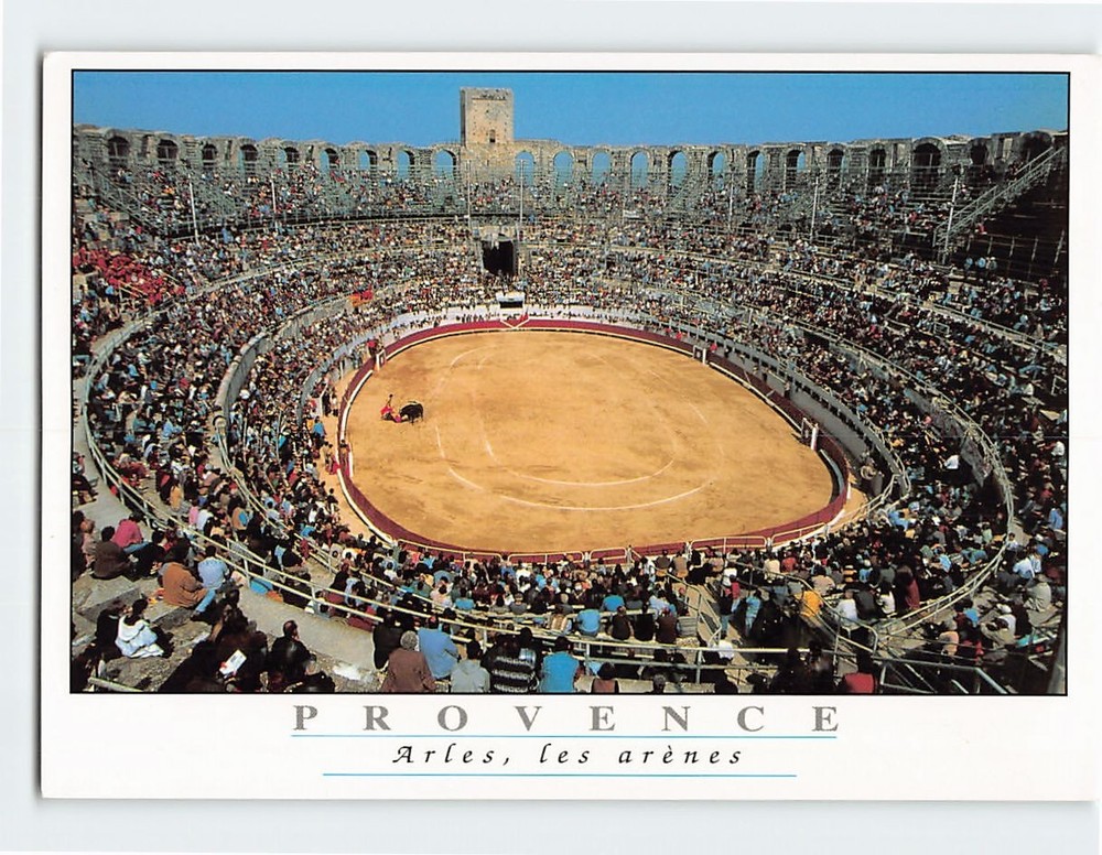 Postcard Roman Amphitheatre in Arles France
