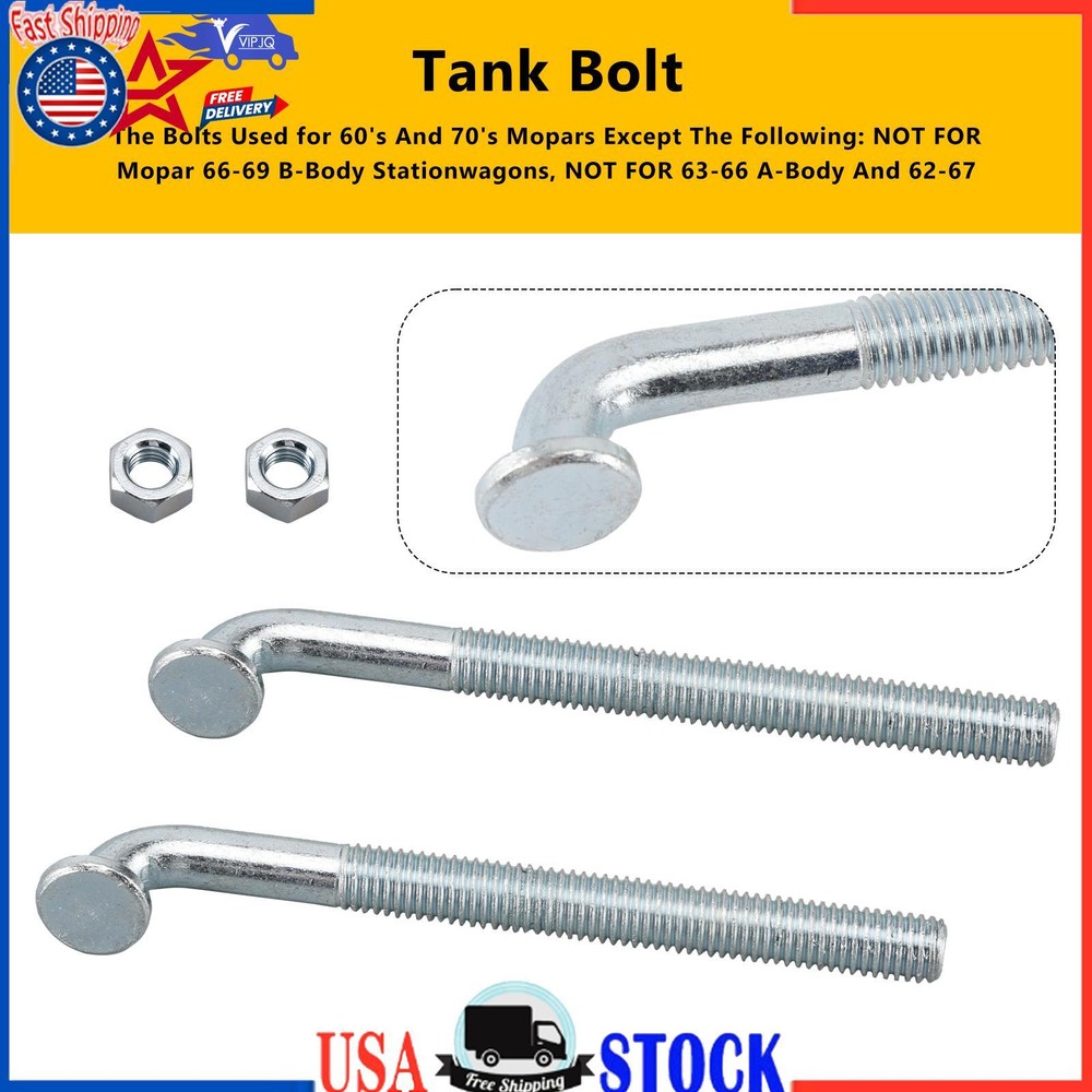 Gas Fuel Tank Strap Bolts J-Bolts Fit 68 69 70 71 72 A-Body B-Body C-Body