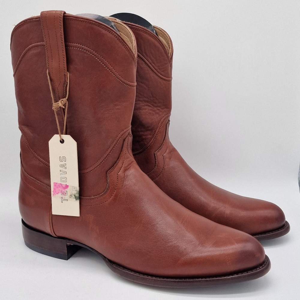 Tecovas The Earl Cowboy Cowboy Boots Western Handmade Genuine Leather Sz 46