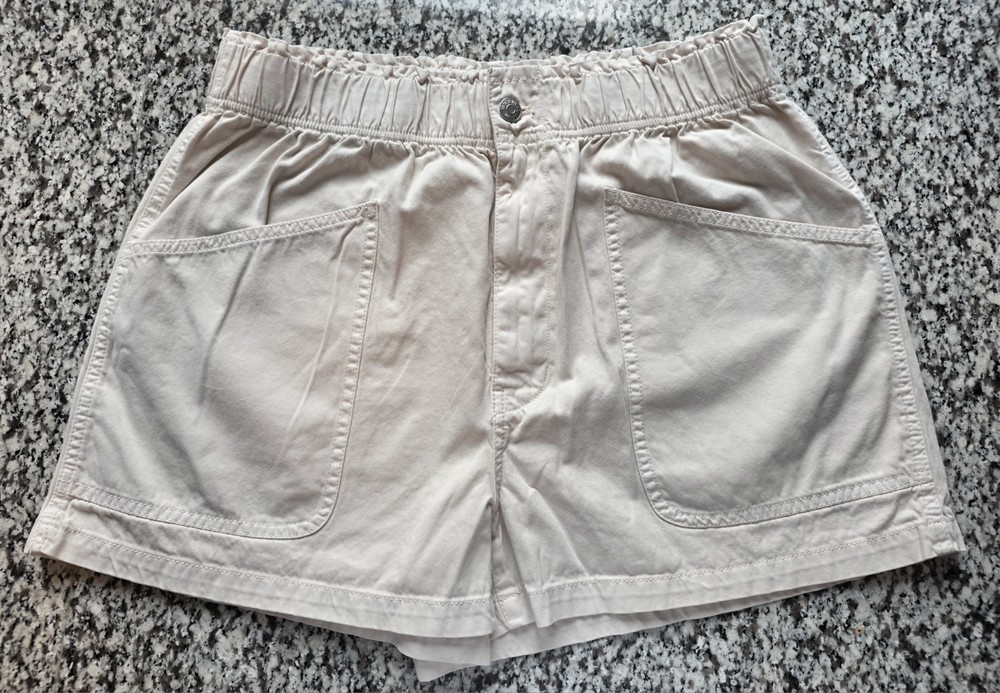 Women's Madewell Denim Pull-On Paperbag Utility Shorts: Garment-Dyed Edition