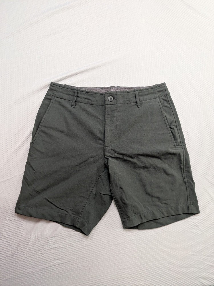Kenneth Cole mens size 32 stretch polo shorts dark grey
