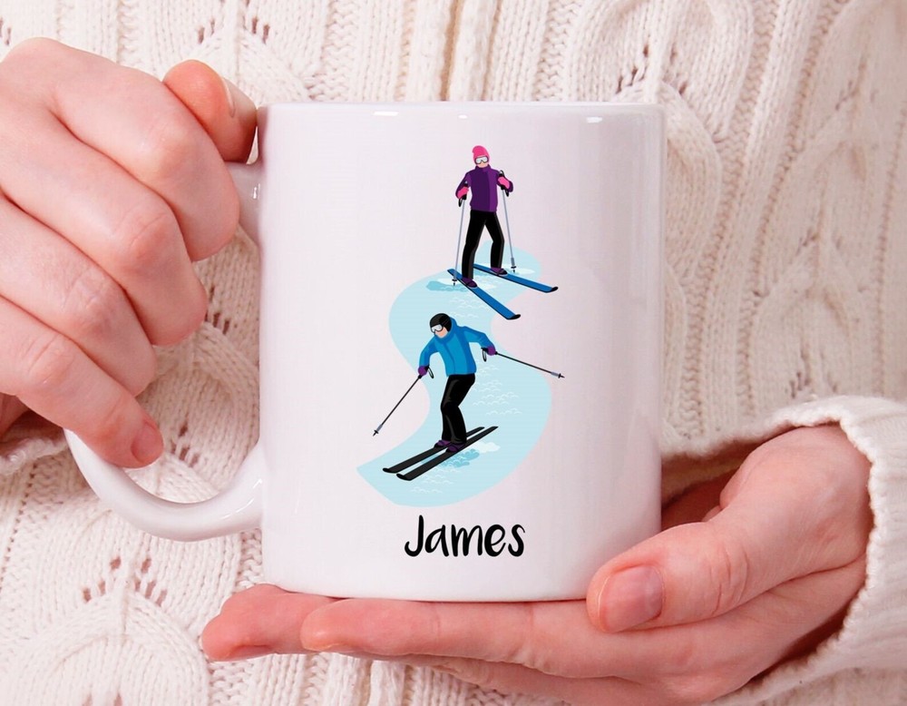 Personalized Skiing Mug Skiing Gift Ski Gift Ski Coffee Mug Skiing Christmas