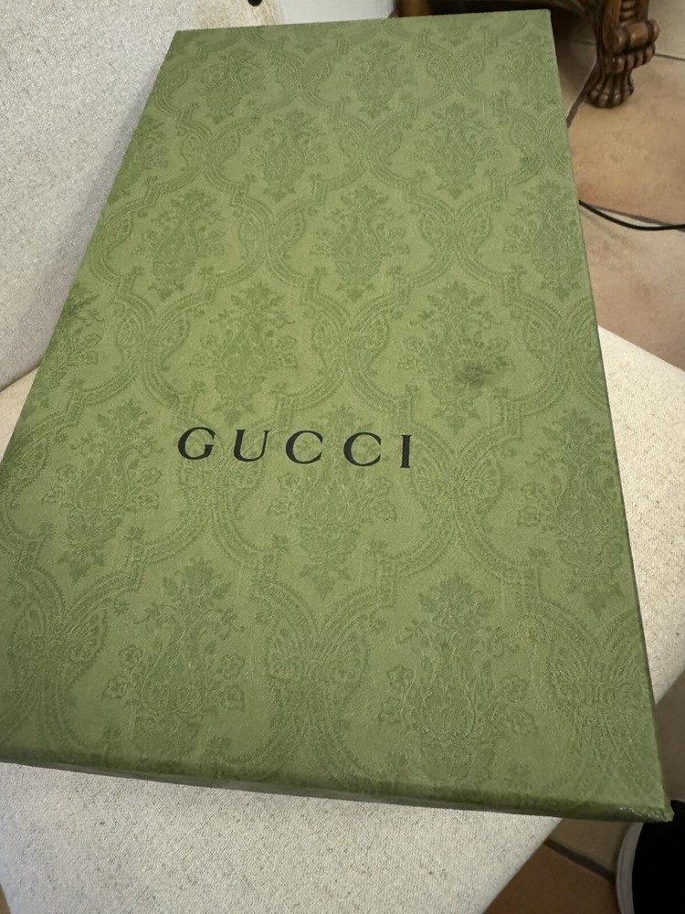 Gucci Ace Embroidered Sneakers Size 12 with Original Box & Receipt-image