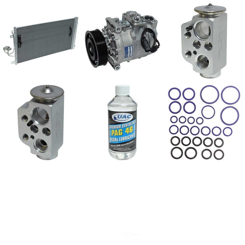 A/C Compressor Kit with Condenser for 2007-2010 VW Touareg 3.6L