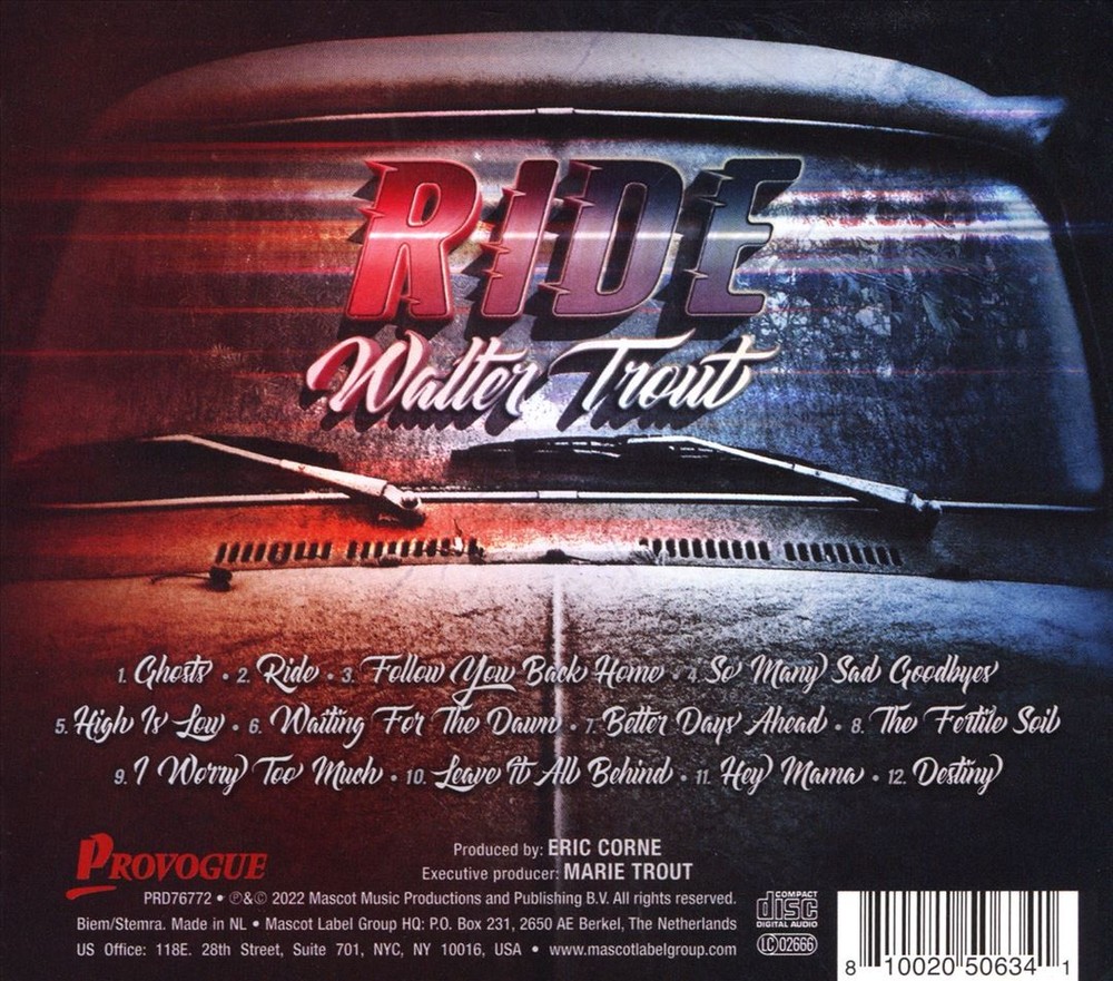 Walter Trout Ride New Cd